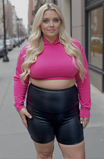 Load image into Gallery viewer, Lainey Leather Suck &amp; Tuck Biker Shorts
