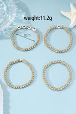 Load image into Gallery viewer, MAMA Heart Bead 4 Piece Bracelet Set
