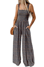 Load image into Gallery viewer, Floral Tank Pocketed Jumpsuit

