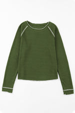 Load image into Gallery viewer, Ashley Exposed Seam Long Sleeve Top

