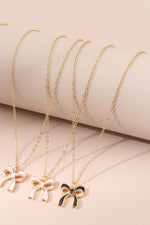 Load image into Gallery viewer, Triple Layered Bowknot Necklace
