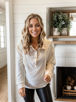 Load image into Gallery viewer, Neutral Henley Hoodie
