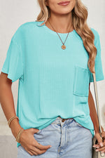 Load image into Gallery viewer, Textured Pocket Oversized Tee
