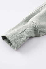 Load image into Gallery viewer, Half Zip Thumbhole Sleeve Sweatshirt
