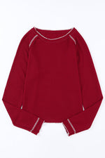 Load image into Gallery viewer, Ashley Exposed Seam Long Sleeve Top
