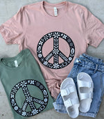 Load image into Gallery viewer, Floral Peace Graphic Tees
