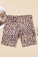Load image into Gallery viewer, Leopard Ribbed Biker Shorts
