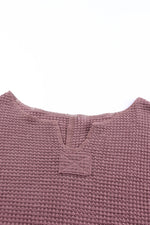 Load image into Gallery viewer, Plum Waffle Knit Top
