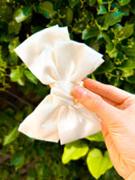 Load image into Gallery viewer, Large Satin Bow Claw Clips - Girl Code Couture
