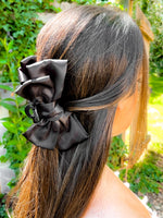 Load image into Gallery viewer, Large Satin Bow Claw Clips - Girl Code Couture
