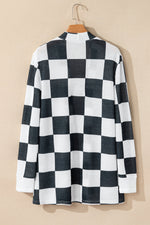 Load image into Gallery viewer, Black Checkered Cardigan
