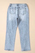 Load image into Gallery viewer, Delilah High Waist Frayed Hem Destructed Slim Jeans
