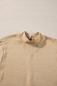 Swiss Dot Balloon Sleeve Blouse