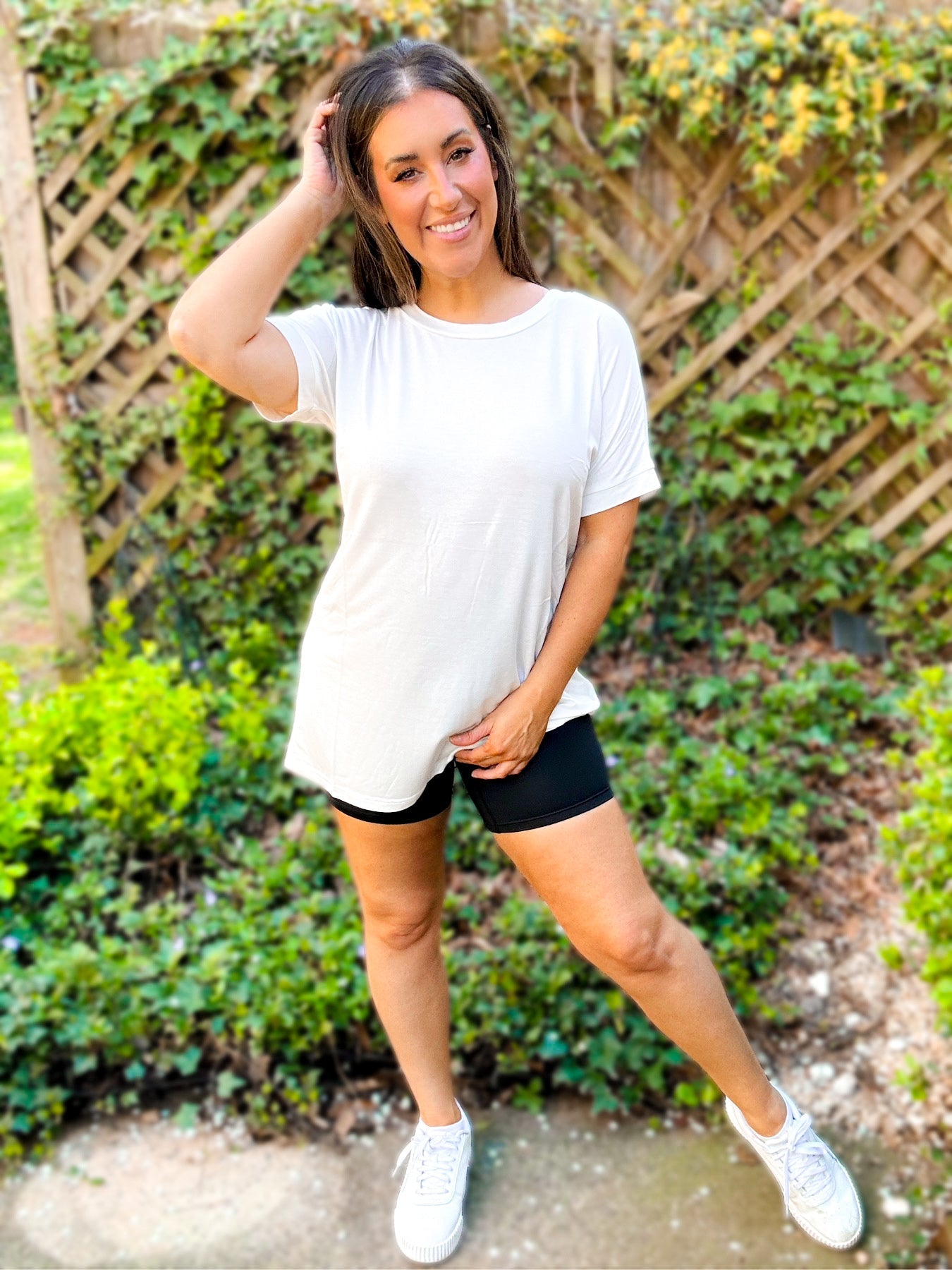 Sophie Slouchy Crewneck Tees - Girl Code Couture