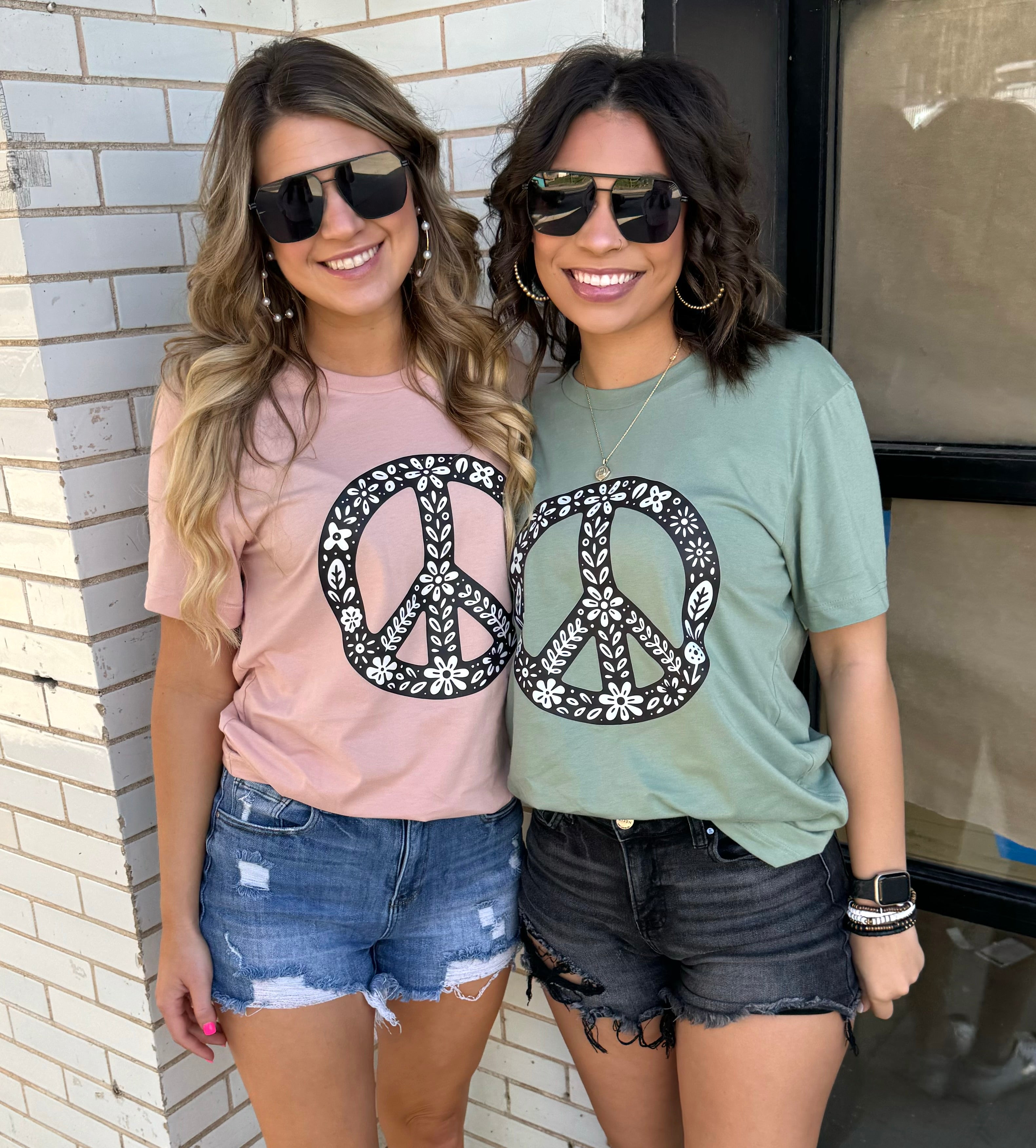 Floral Peace Graphic Tees