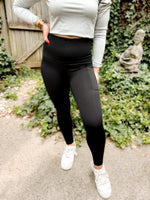 Load image into Gallery viewer, PRE - ORDER Palmer Pocketed Suck &amp; Tuck Leggings - 5/27 - Girl Code Couture
