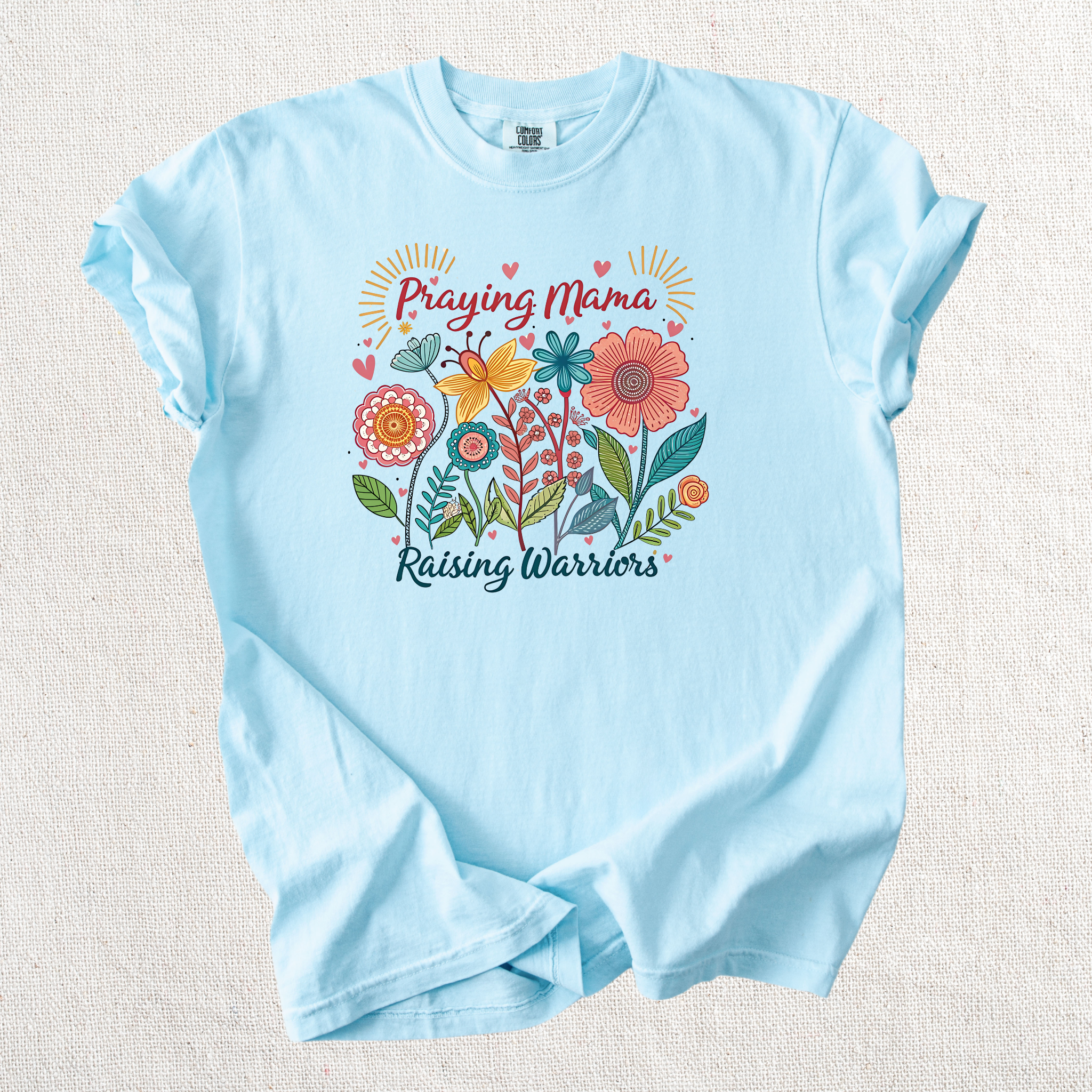 Praying Mama Raising Warriors Graphic Tee
