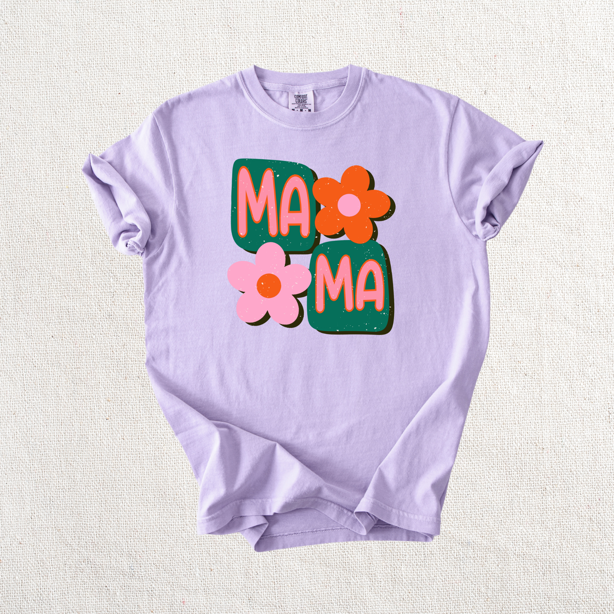 Stacked Mama Floral Graphic Tee