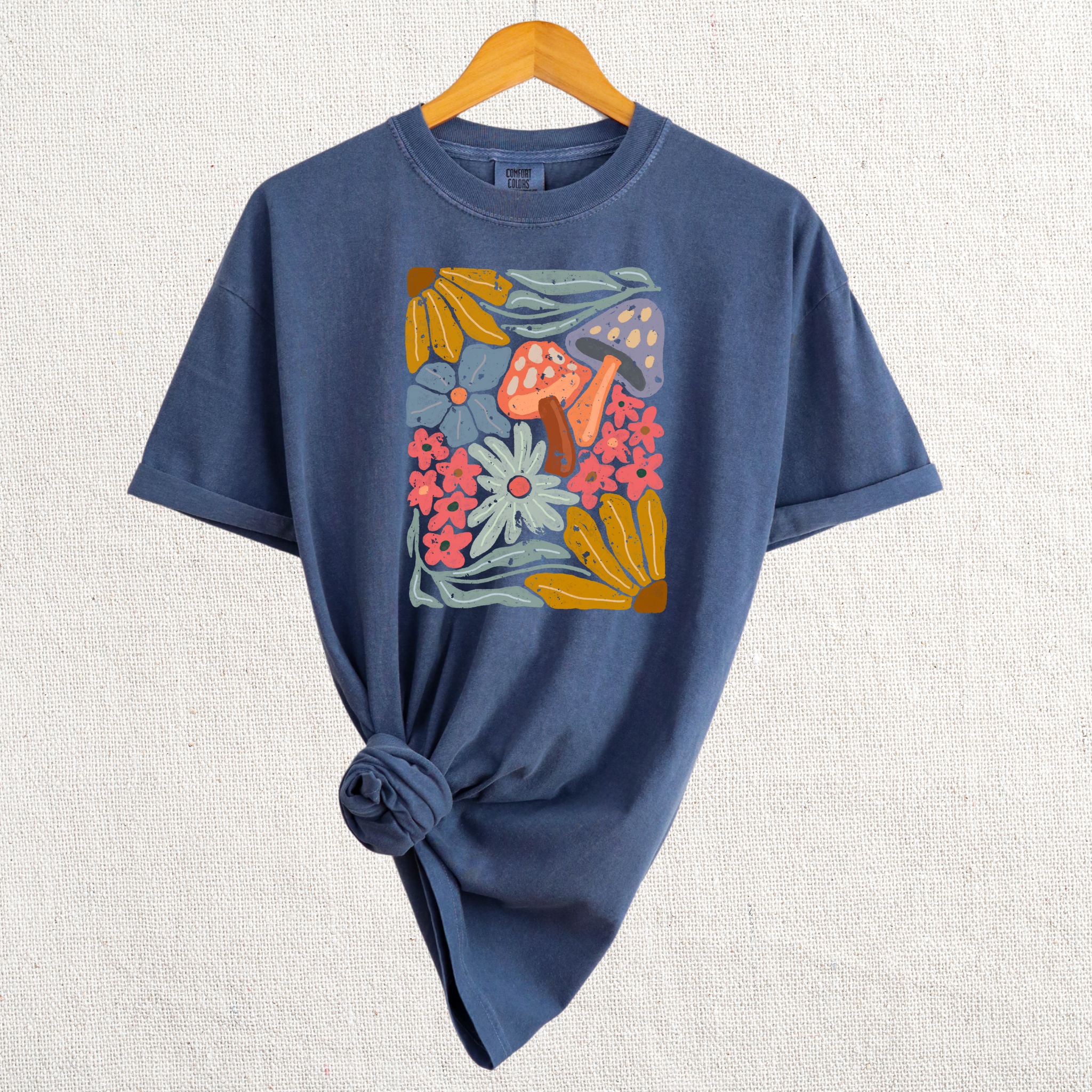 Floral Mushroom Graphic Tee