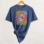 Load image into Gallery viewer, Floral Mushroom Graphic Tee
