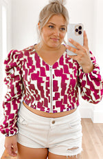 Load image into Gallery viewer, Zola Zip Up Crop Top - Girl Code Couture
