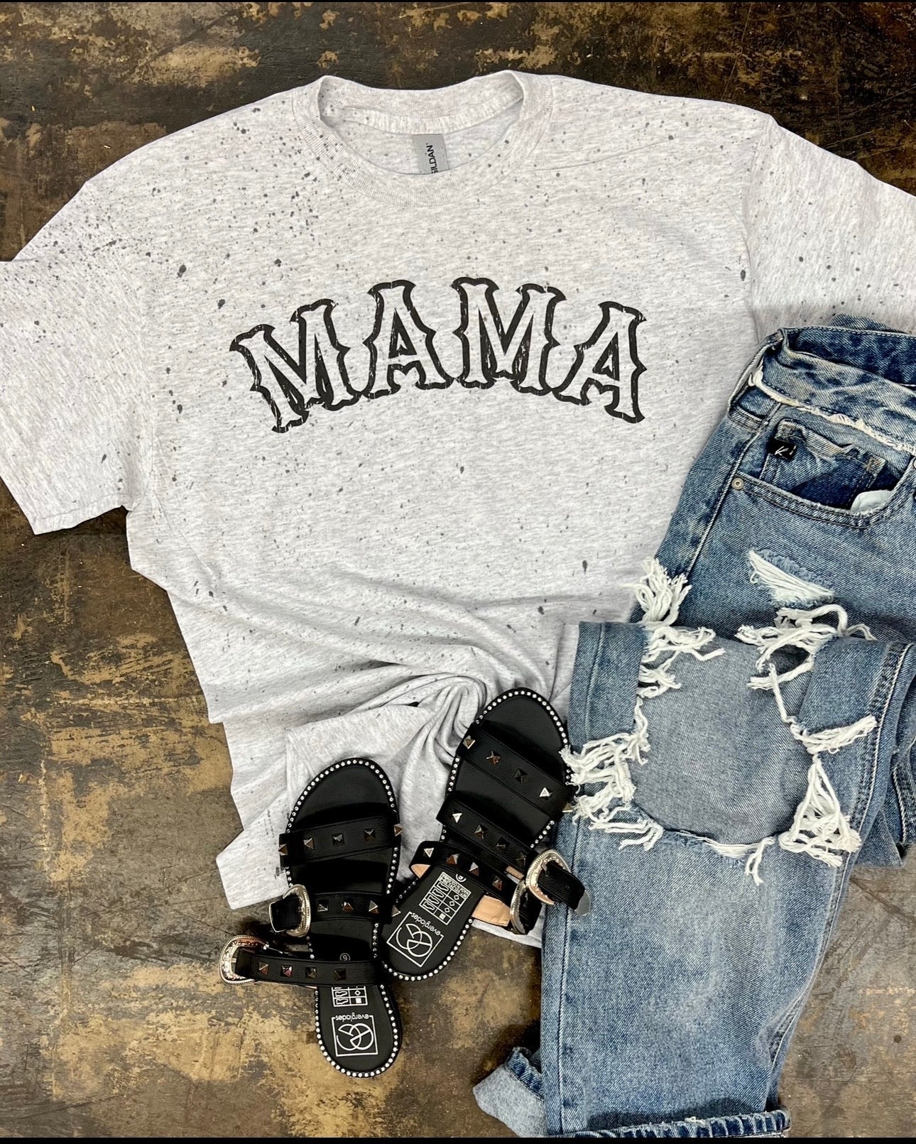 Mama Splattered Graphic Tee