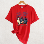 Load image into Gallery viewer, Fireworks and Roosters Graphic Tee
