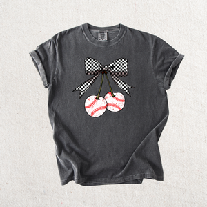 Baseball Cherries Graphic Tee