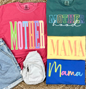 Mama Colorful Graphic Tees