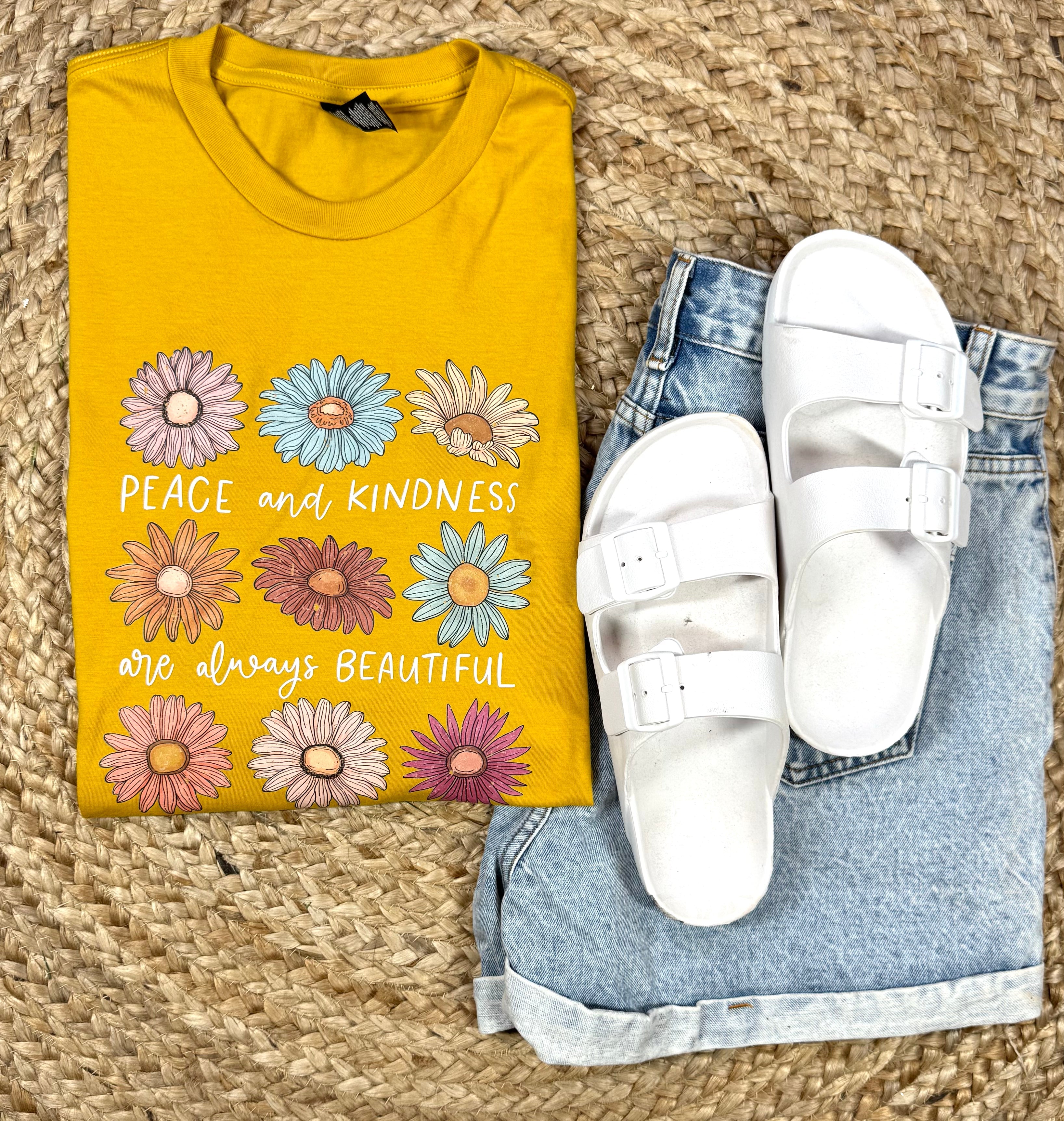 Peace and Kindness Graphic Tee-- RTS