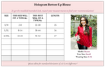 Load image into Gallery viewer, Halo Holographic Button - Up Blouse - Girl Code Couture
