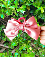 Load image into Gallery viewer, Large Satin Bow Claw Clips - Girl Code Couture
