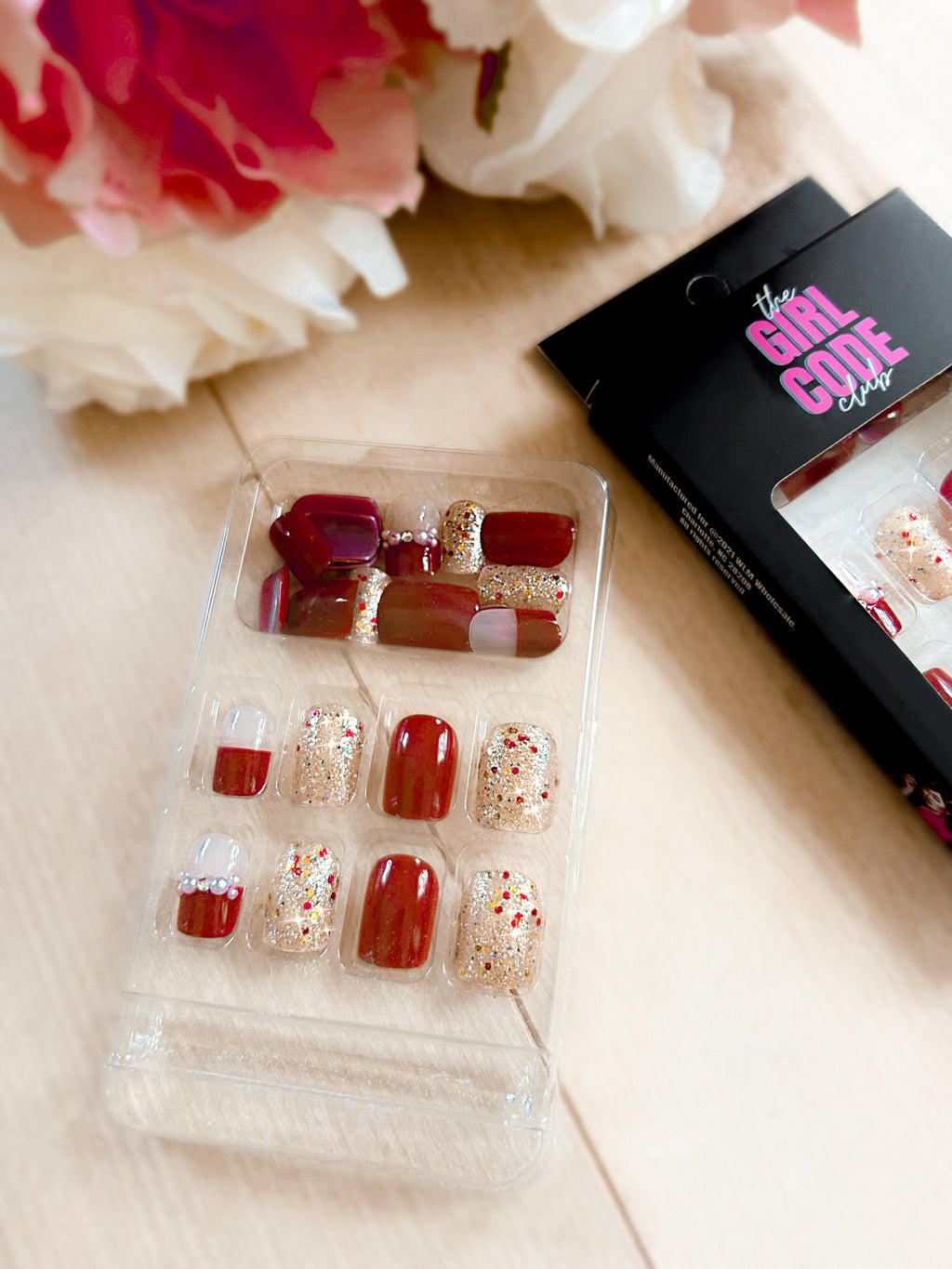 “Dear Santa, I Can Explain” Press - On Nail Kit - Girl Code Couture