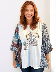 Desert Patchwork Top