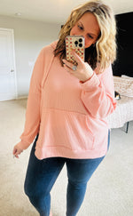 Load image into Gallery viewer, Waffle Knit Oversized Hoodie
