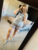 Load image into Gallery viewer, Leopard Ribbed Biker Shorts
