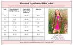 Load image into Gallery viewer, Ollie Oversized Vegan Leather Biker Jacket - Girl Code Couture
