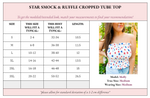 Load image into Gallery viewer, Star Smocked &amp; Ruffled Cropped Tube Top - Girl Code Couture
