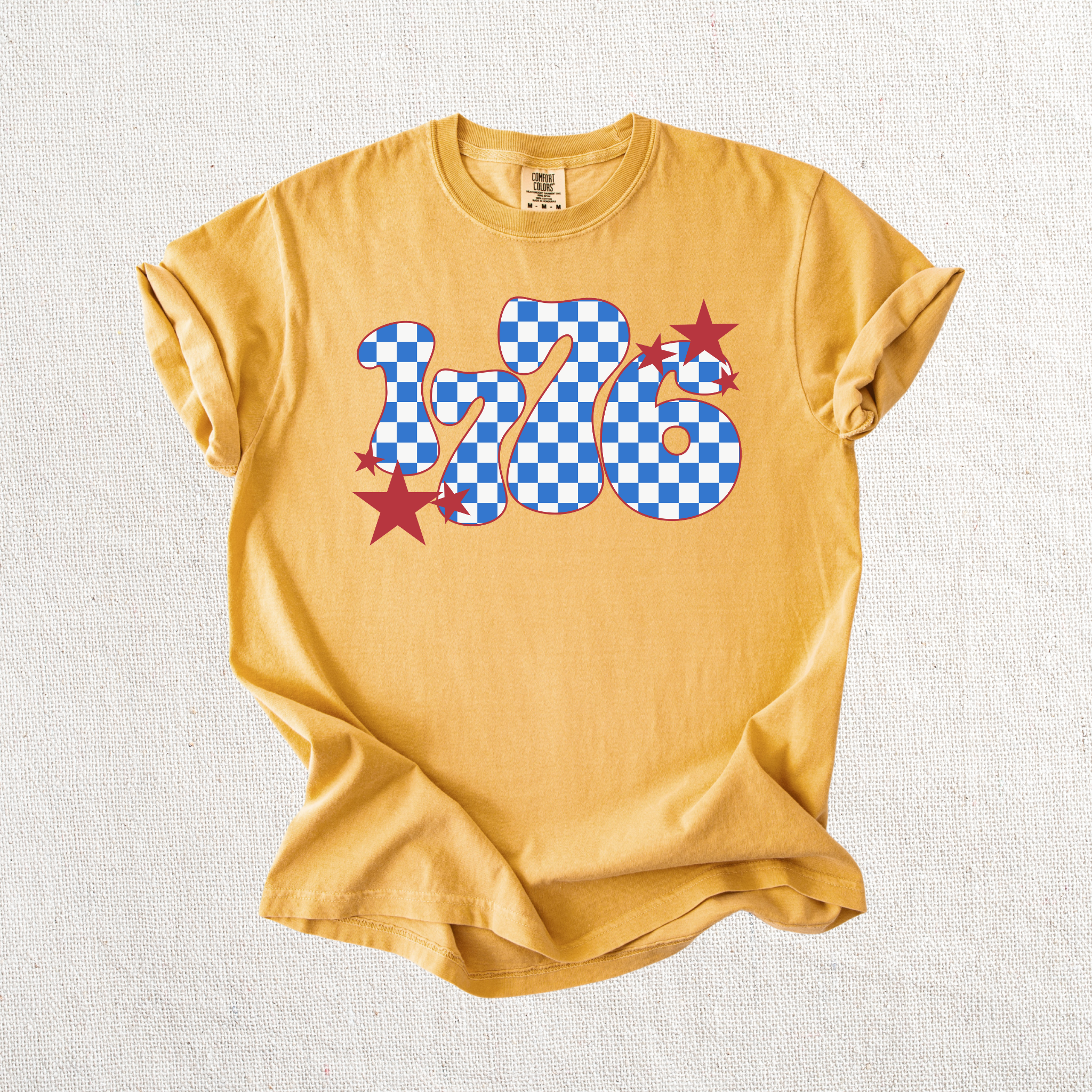 1776 Checkered Graphic Tee