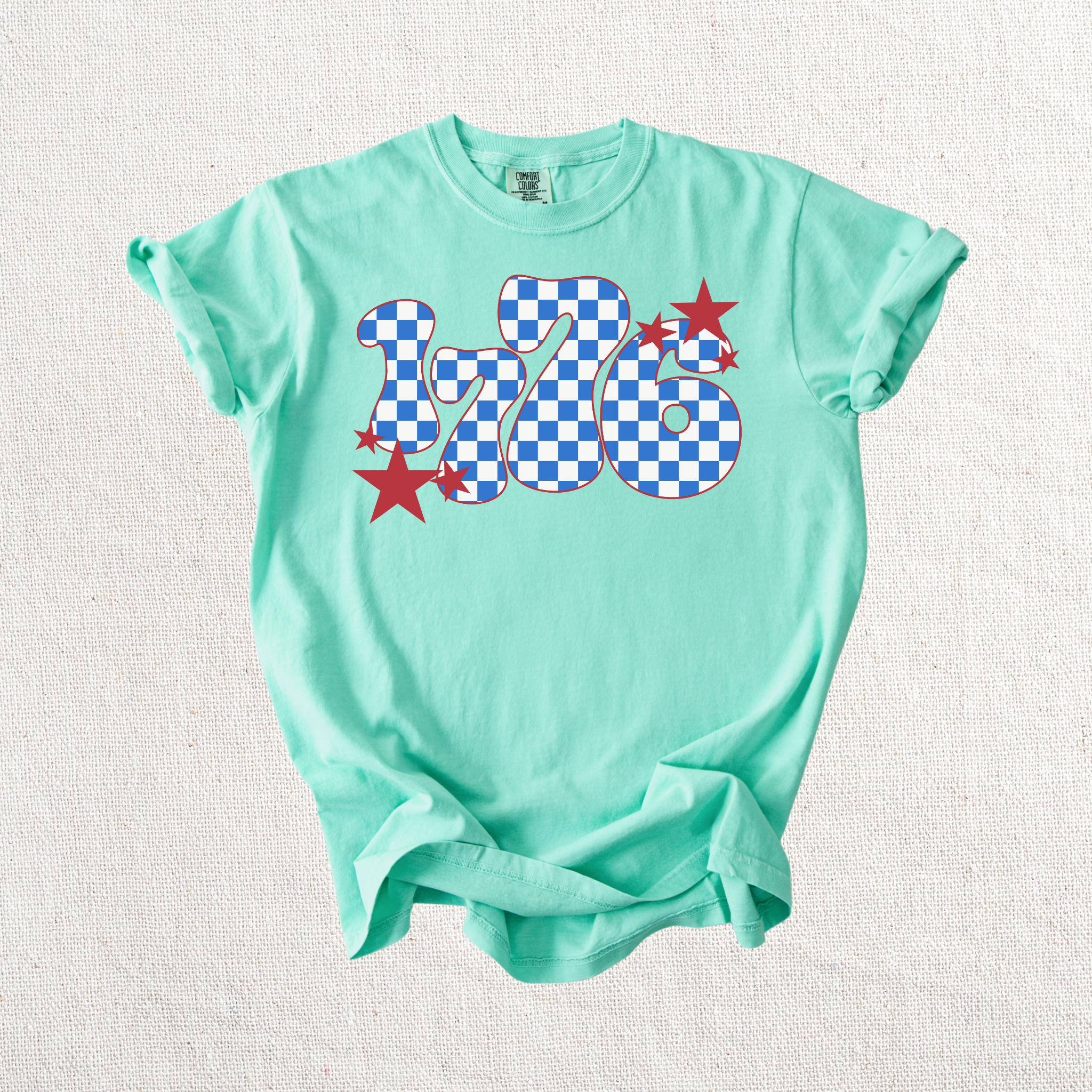 1776 Checkered Graphic Tee