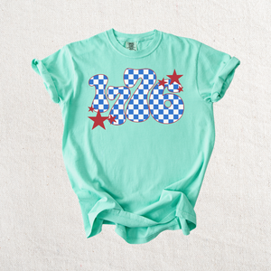1776 Checkered Graphic Tee