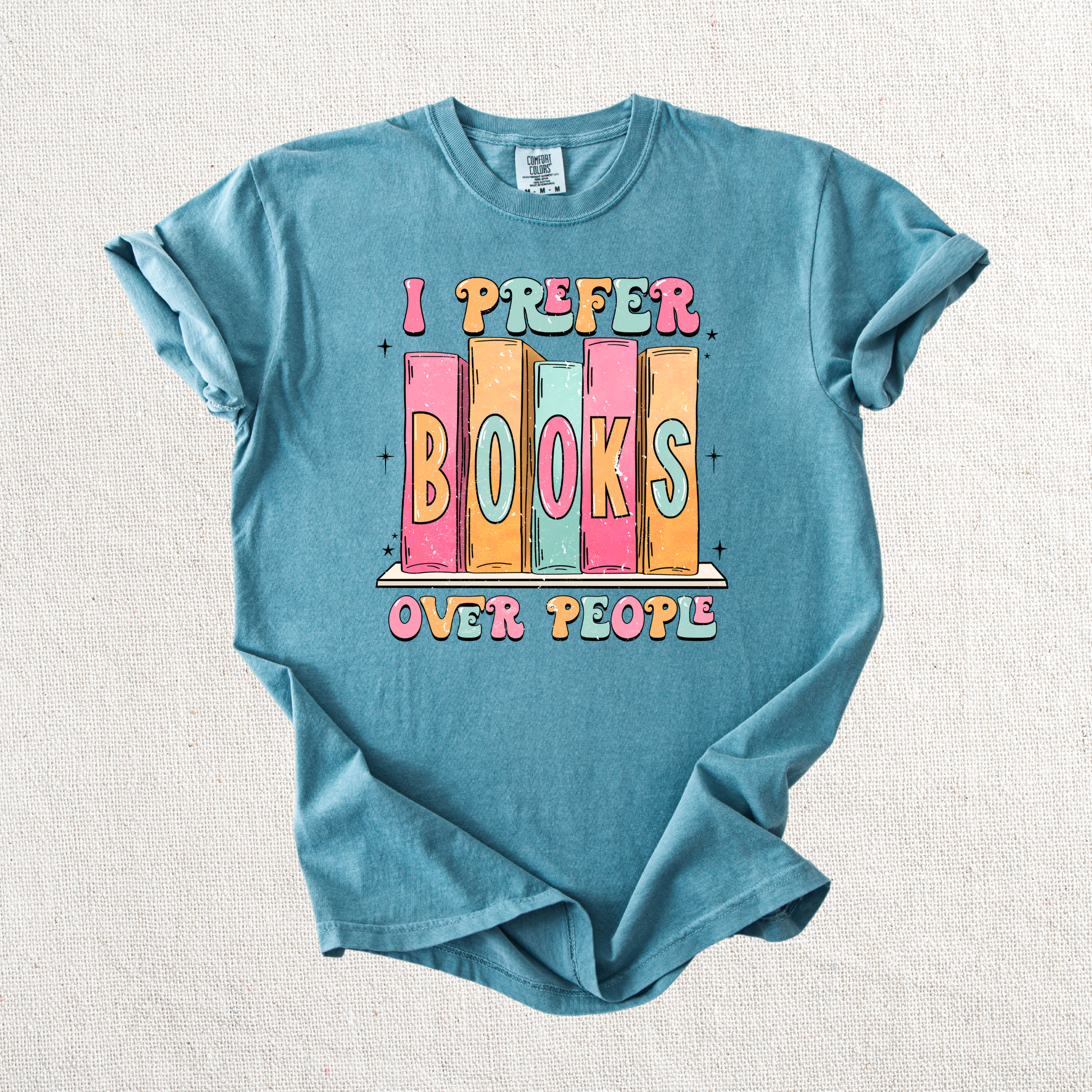 I Prefer Books over People Graphic Tee