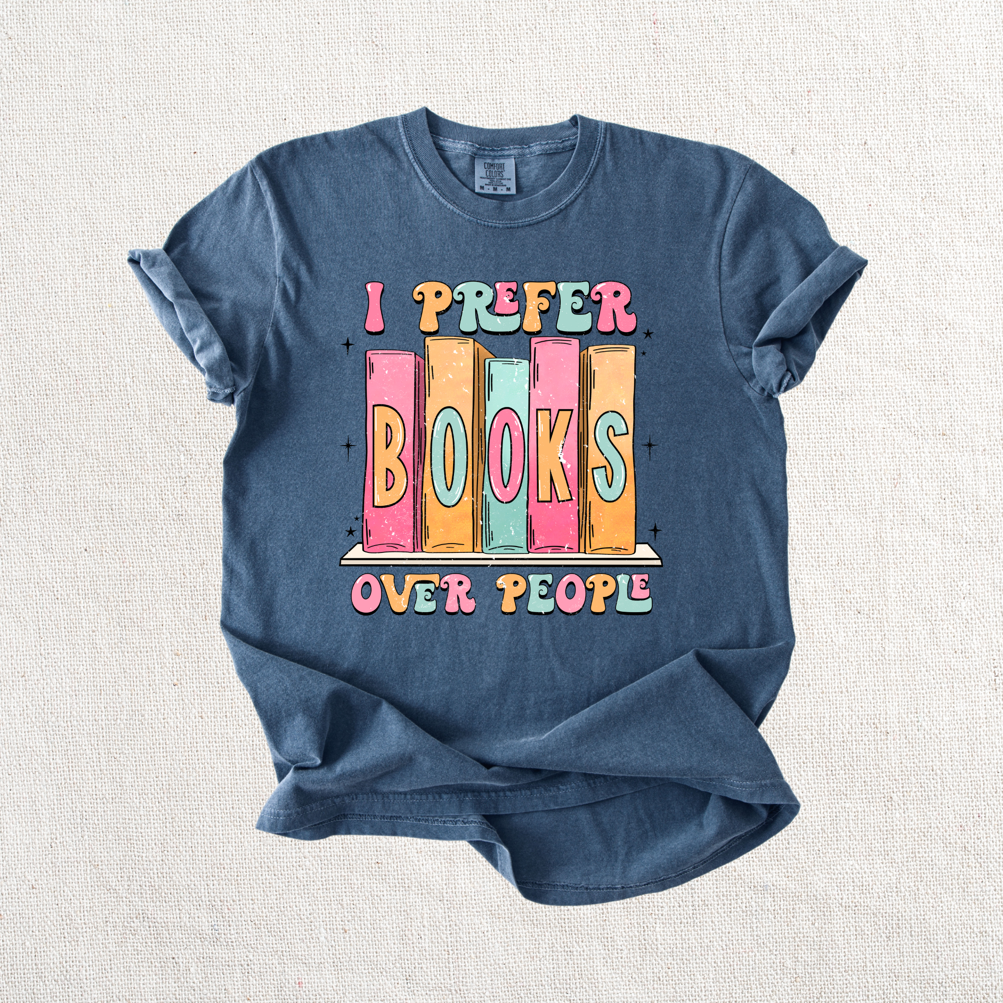 I Prefer Books over People Graphic Tee
