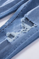 Load image into Gallery viewer, Ella High Waist Destructed Skinny Jeans
