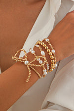 Load image into Gallery viewer, Pearl Bow Bracelet Set
