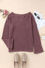 Load image into Gallery viewer, Plum Waffle Knit Top

