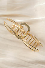 Load image into Gallery viewer, Gold Bow Hair Claw Clip
