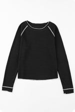Load image into Gallery viewer, Ashley Exposed Seam Long Sleeve Top
