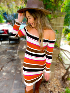 Oaklynn Off - Shoulder Dress - Girl Code Couture