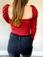 Load image into Gallery viewer, Amelia All - Over Ruched Bodysuit - Girl Code Couture
